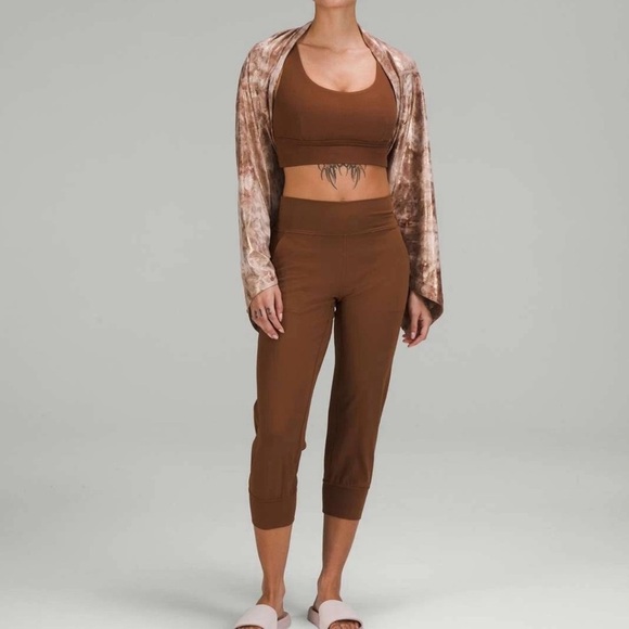 Lululemon Customizable Snap Scarf Shine Rose Gold Nulu Fabric |Rare Retired - Picture 3 of 6